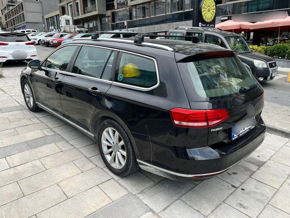 Für Volkswagen Passat Alltrack B8 2016-Up Dachträger Querstange Metallhalterung Flush Rail Alu Silber