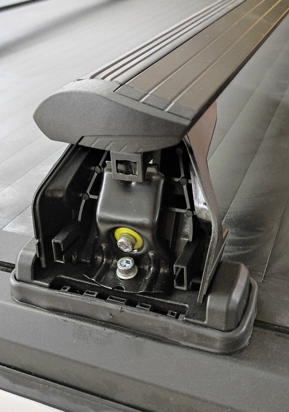 Für Volkswagen ID Buzz ab 2022, Dachträger, Querstange, Metallhalterung, Alu-Fixpunkt, 3 Stück, Silber