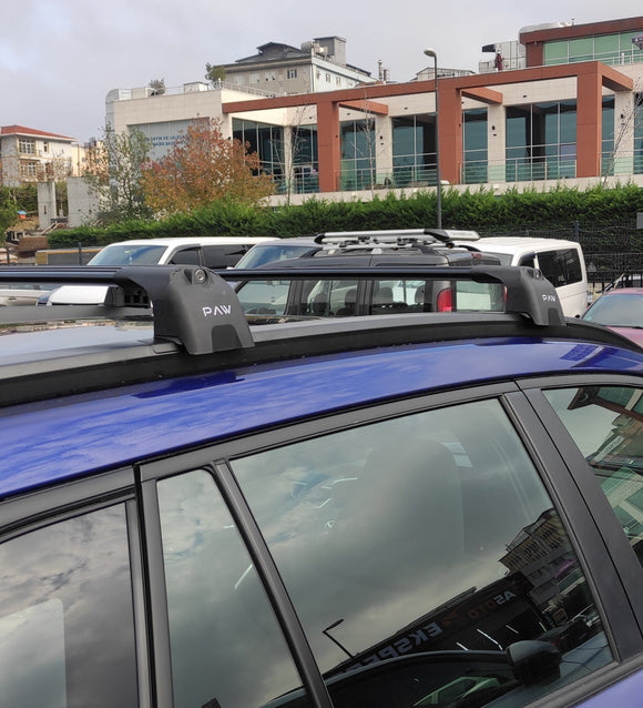 Für Toyota Corolla Cross 2022-Up Dachträger Querträger Metallhalterung Flush Rail Alu Silber