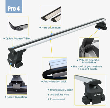 For Skoda Superb Sedan B9 (2024-2025) Aluminum Roof Rack System Carrier Cross Bars Black - 0