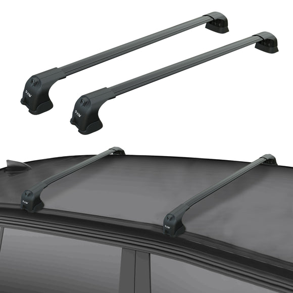 333. Kompatibel mit abschließbaren Aluminium-Dachträgern für Fahrzeuge mit Standarddach Toros Pro 3 Black