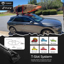 For Volkswagen Golf Alltrack (2014-2020) Roof Rack Cross Bar Flush Rail Black-4