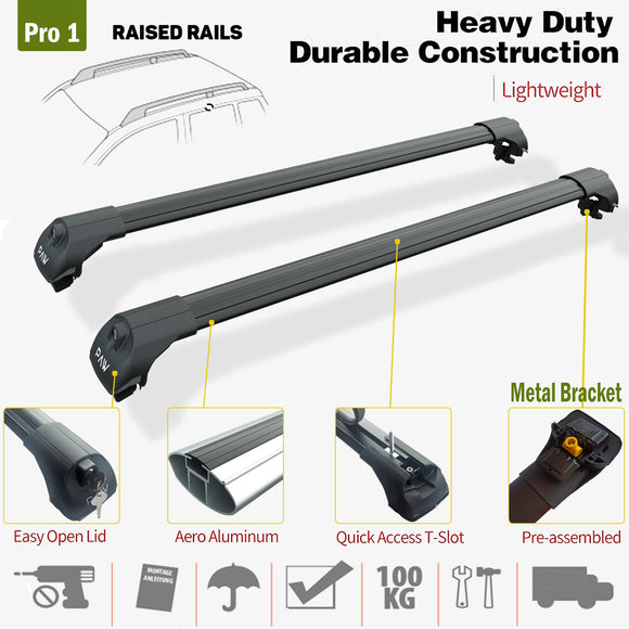 Ford Transit Custom Load Rails For Ford Transit Custom L2 (2023-2026) Roof Rails & Roof Rack Cross Ba ...