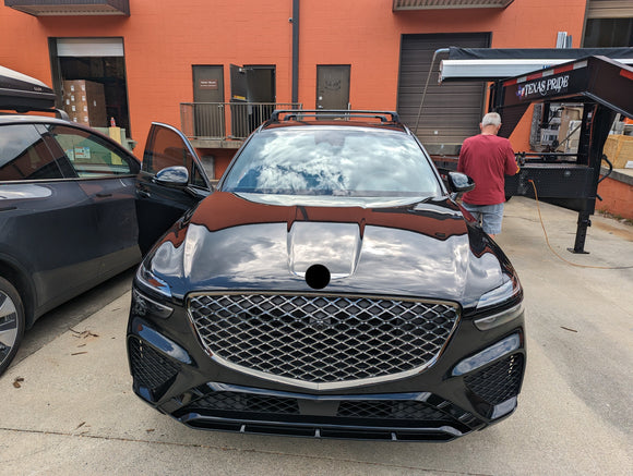 For Genesis GV70 2022-2025 Roof Rack Cross Bars Metal Bracket Flush Rail Alu Silver