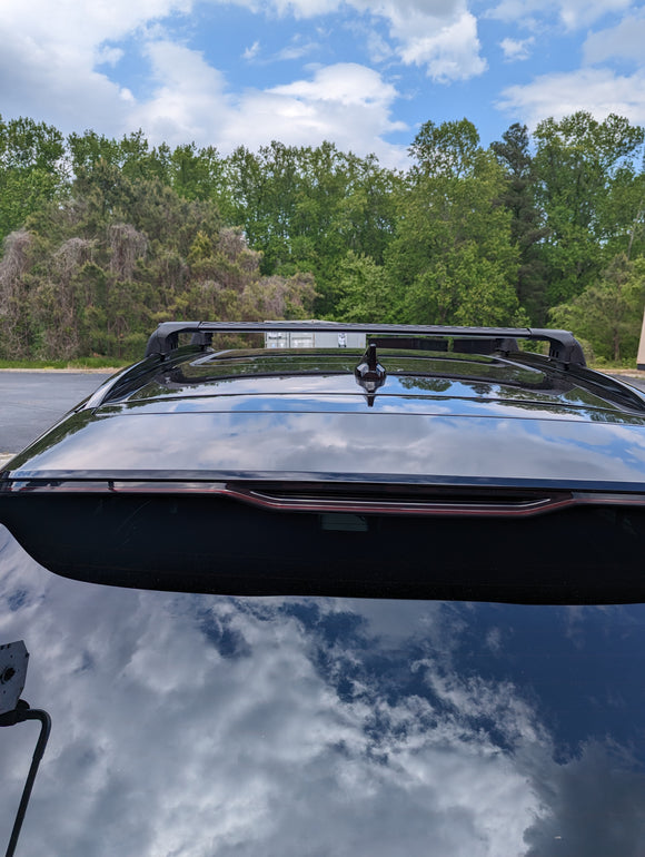 For Genesis GV70 2022-2025 Roof Rack Cross Bars Metal Bracket Flush Rail Black