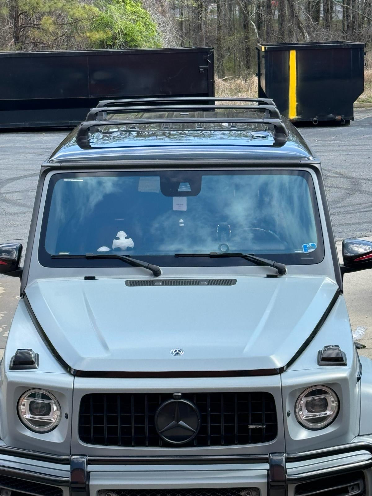 For Mercedes G (W464) 2018-Up Roof Rack Cross Bars Fix Point Alu Silver