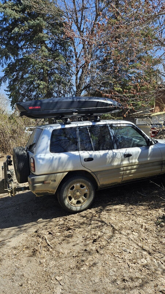 Für Toyota Rav 4 1994–2006 Dachträger, Querträger, Metallhalterung, Fixpunkt, Alu, Schwarz