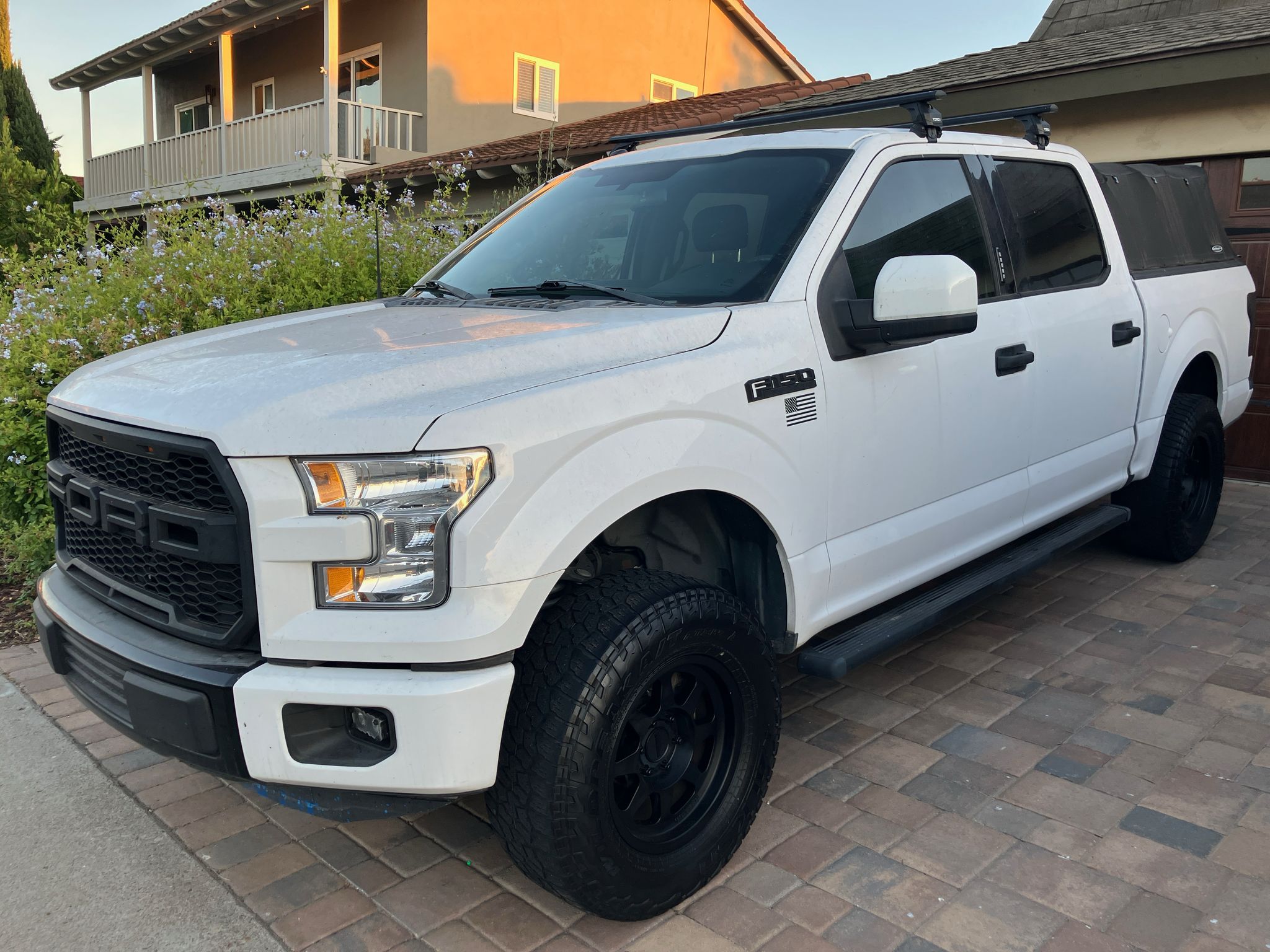 For Ford F150 (Gen 14) 2021-2025 Roof Rack Cross Bars Normal Roof Alu Black