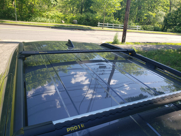 For Honda Odyssey 2011-22 Roof Rack Cross Bars Metal Bracket Raised Rail Alu Silver