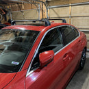 For BMW 3 Series Coupe (E92) 2006-2013 Roof Rack Cross Bars Fix Point, Black-6