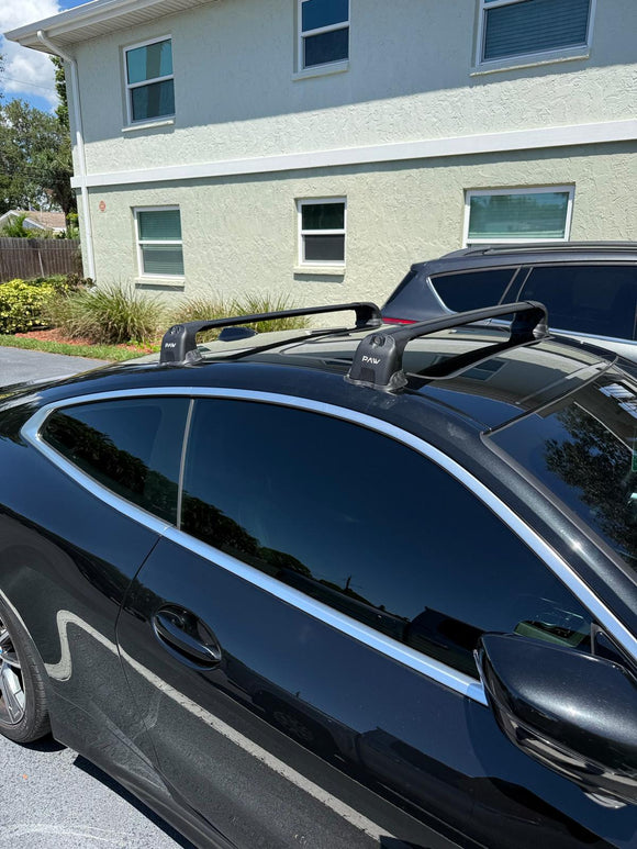 For Bmw 4 Series Coupe (G22) 2021-2026 – Roof Rack Cross Bars (Fix Point, Aluminum, Black)