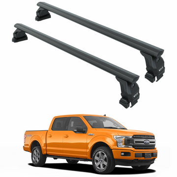 For Ford F-150 13th Gen (2015-2020) Roof Rack Cross Bars Normal Roof, Black