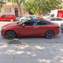 BMW 2 Series Gran Coupe F44 2020-2024 silver roof rack cross bars fitted to factory fixed mounting points