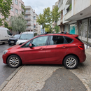 Vehicle fitment example of black flush rail roof rack cross bars on BMW 2 Series Active Tourer F45 2014-2021