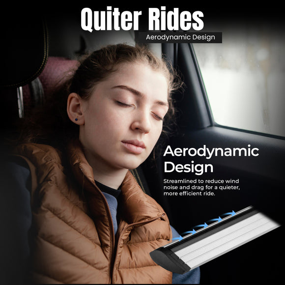 333. Kompatibel mit abschließbaren Aluminium-Dachträgern für Fahrzeuge mit Standarddach Toros Pro 3 Black