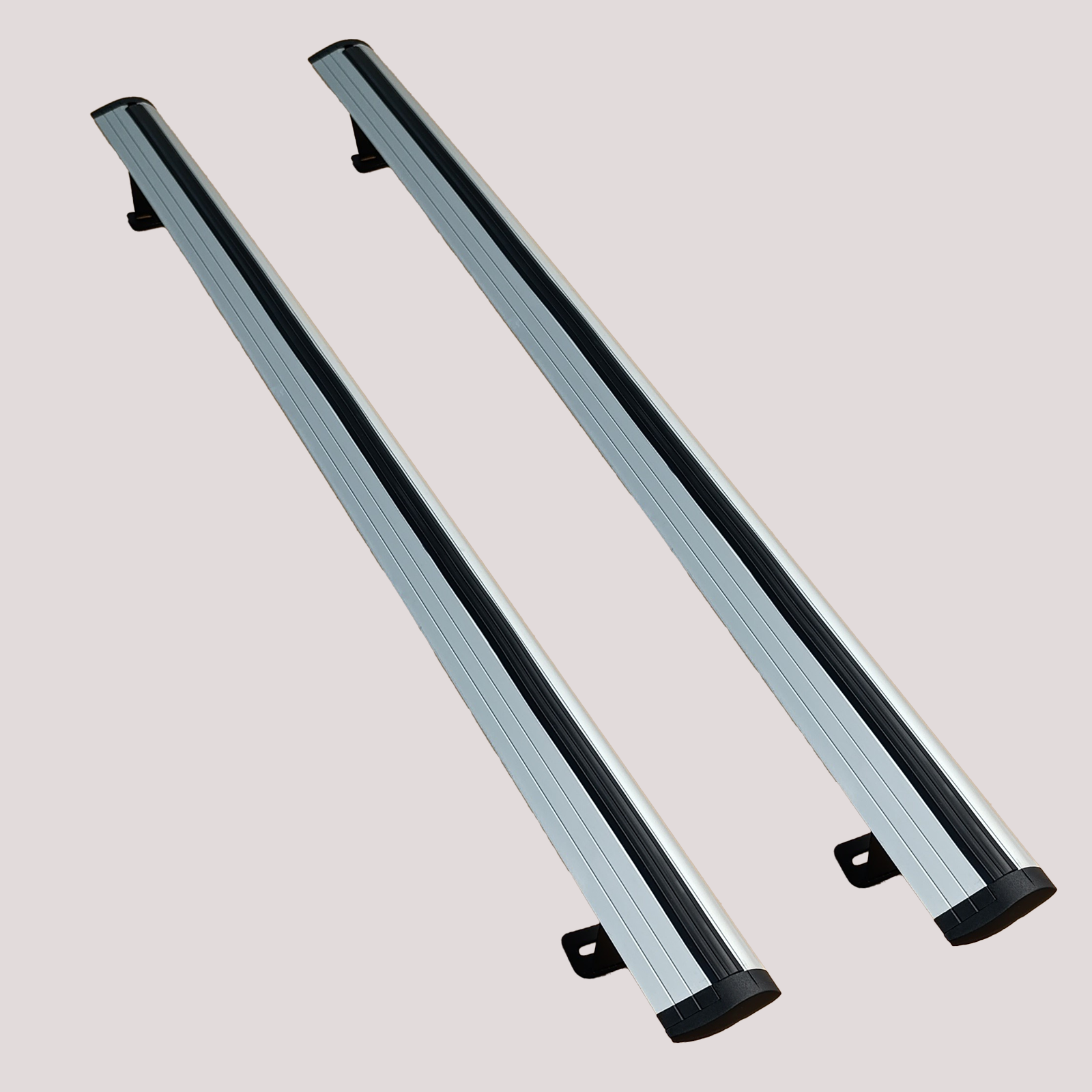 Black Roof Rack Carrier Cross Bars Aluminum, 2 Qty For Peugeot Expert Mk3 Van 2016- Onwards