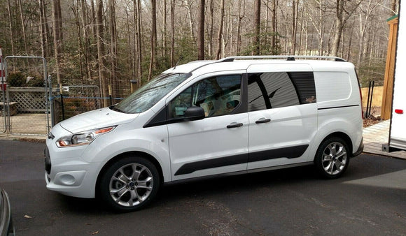 For Ford Transit Courier 2013-2023 Roof Rack Cross Bars Raised Rail Alu Black