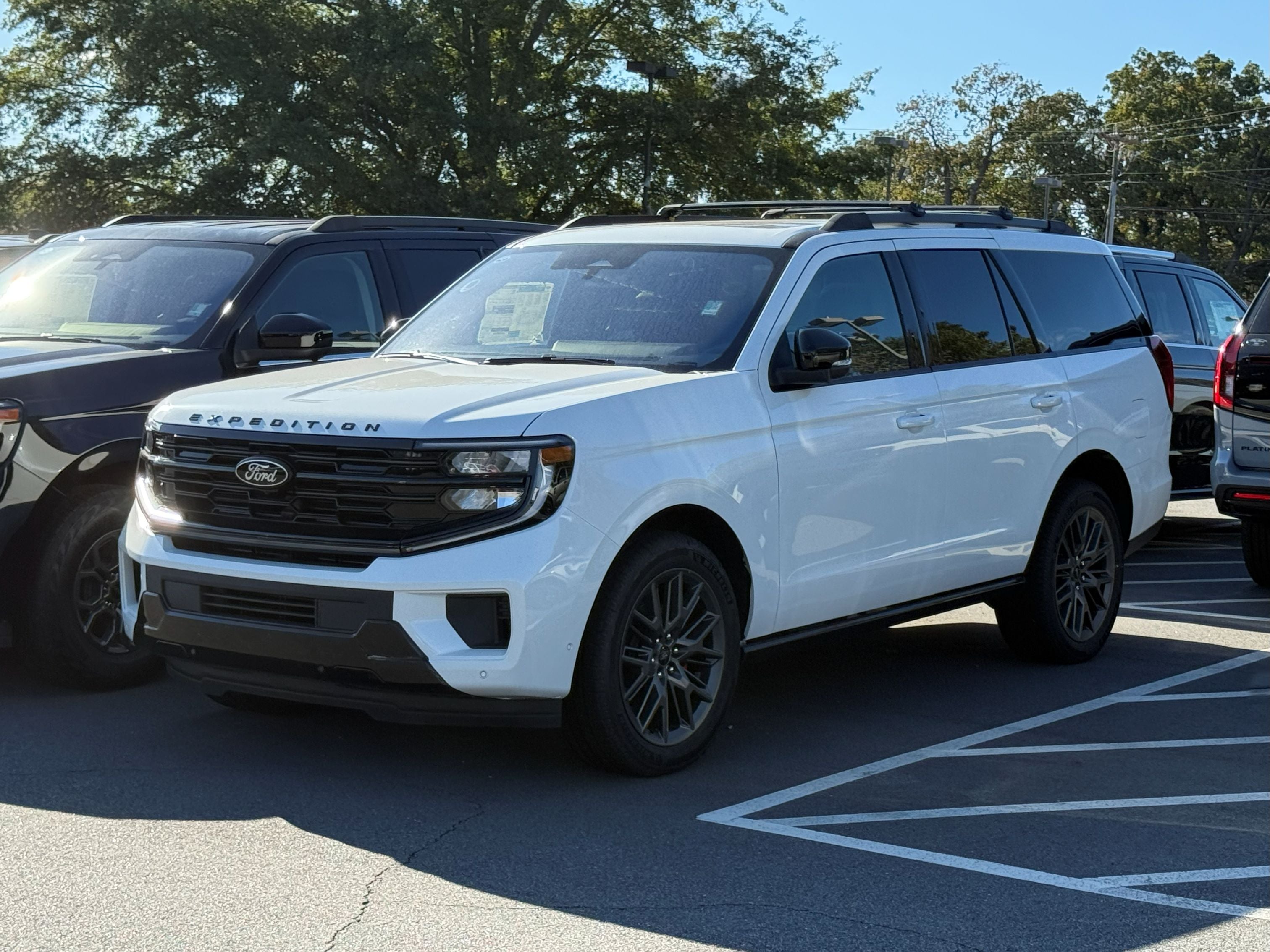 For Ford Expedition Max (2025-Up) Roof Rack Cross Bars Raised Rail, Black