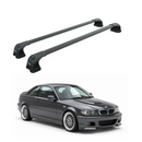 For BMW 3 Series Coupe (E46) 1999-2006 Roof Rack Cross Bars Fix Point, Black-1