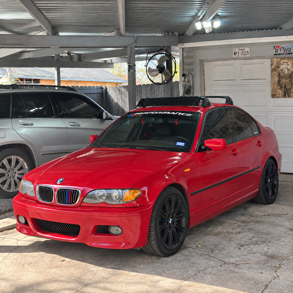 For BMW 3 Series Coupe (E46) 1999-2006 Roof Rack Cross Bars Fix Point, Black