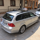 BMW 3 Series Touring/Wagon (E91) 2010-2012 Roof Rack Cross Bars Flush Rails, Silver-7