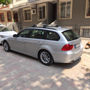 BMW 3 Series Touring/Wagon (E91) 2010-2012 Roof Rack Cross Bars Flush Rails, Black-4