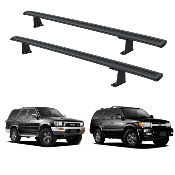 For Toyota 4Runner (N 120/130/180) 1990-2002 Roof Rack Cross Bars Fix Channeled Black