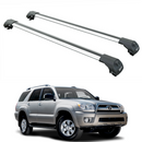 For Toyota 4Runner (N210) 2003-2009 Roof Rack Cross Bars Raised Rail Silver-1
