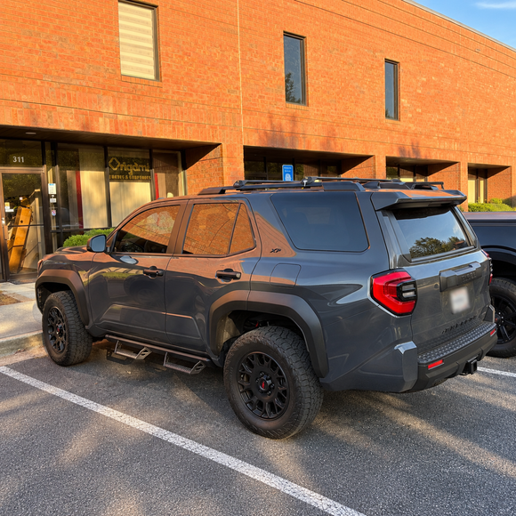 For Toyota 4Runner (N500) 2025-Up Roof Rack Cross Bars Raised Rail Black