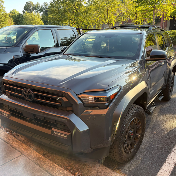 For Toyota 4Runner (N500) 2025-Up Roof Rack Cross Bars Raised Rail Black