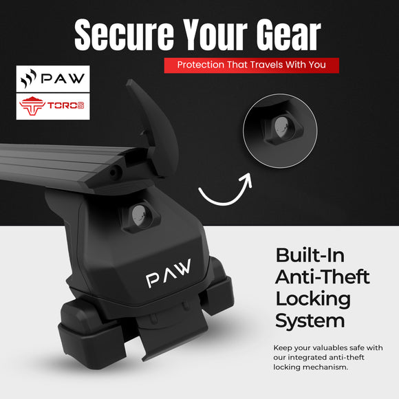 For Toyota Corolla Cross 2022-2026 Roof Rack, Aluminium Cross Bar, Normal Roof, Black