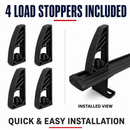 Nissan NV Cargo Ladder Rack – 3 Aluminum Cross Bars, Black | NV1500 NV2500 NV3500 2012–2021-9
