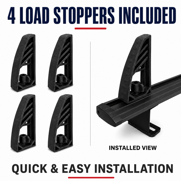 Nissan NV Cargo Ladder Rack – 3 Aluminum Cross Bars, Black | NV1500 NV2500 NV3500 2012–2021