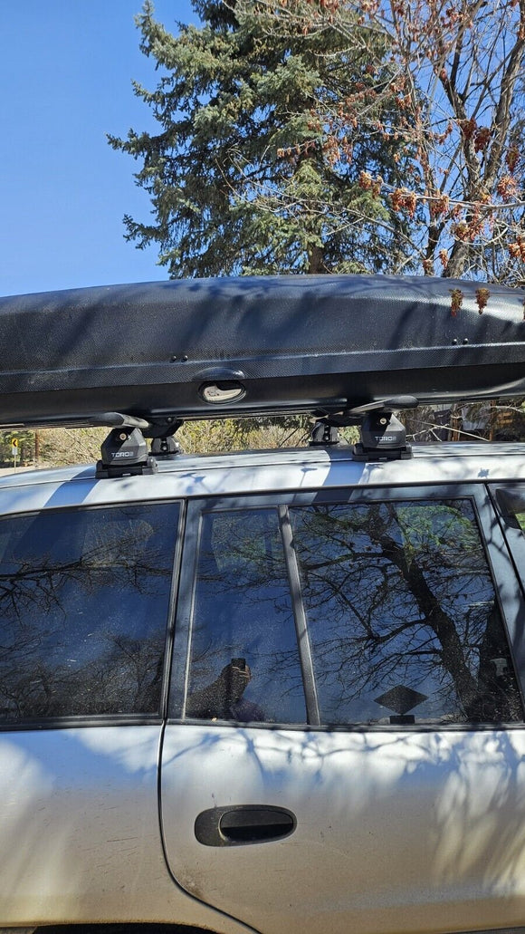 Für Toyota Rav 4 1994–2006 Dachträger, Querträger, Metallhalterung, Fixpunkt, Alu, Schwarz