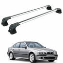 For BMW 5 Series Sedan (E39) 1995-2004 Roof Rack Cross Bars Fix Point, Silver-1