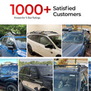 For Hyundai i30 Wagon 2008-2012 Roof Rack Cross Bars Raised Rail, Black-8