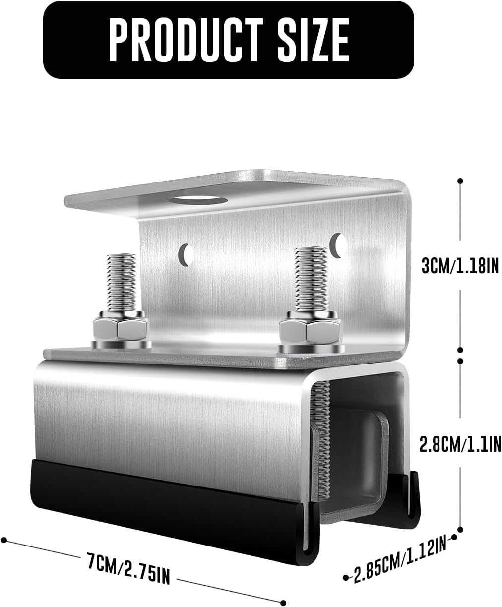 ProMaster, Boxer, Jumper, Ducato Roof Mount Kit / 304 Grade Stainless steel mushroom head adapter