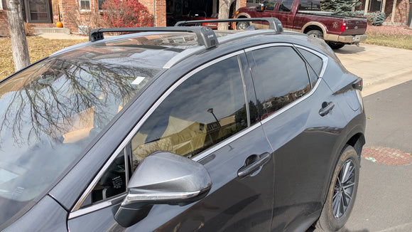 222. Kompatibel mit abschließbaren Aluminium-Dachträgern für Fahrzeuge mit Standarddach Toros Pro 2 Silver