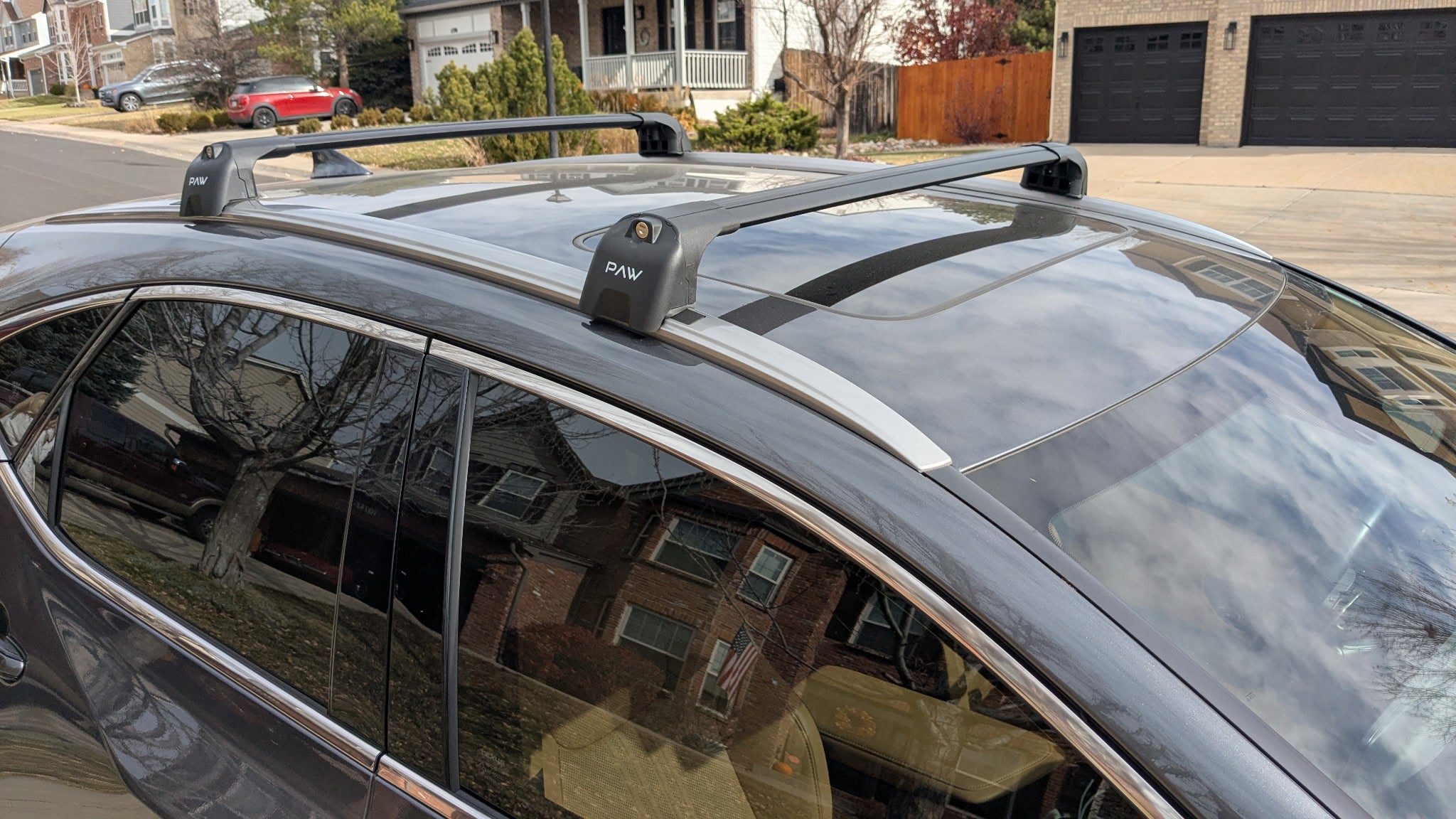 Black Aluminum Roof Rack Cross Bars For Lexus NX 200t, 300, 300h (2015-2021) – 165 Lb Capacity