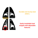 Load Stops 4 Qty Mounts Roof Rack Cross Bars-5