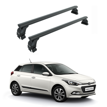 For Hyundai i20 2014-2020 Roof Rack Cross Bars Normal Roof, Black