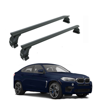 For Bmw X6 (F16) 2014-2019 Roof Rack Cross Bars Normal Roof, Black