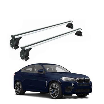 For Bmw X6 (F16) 2014-2019 Roof Rack Cross Bars Normal Roof, Silver