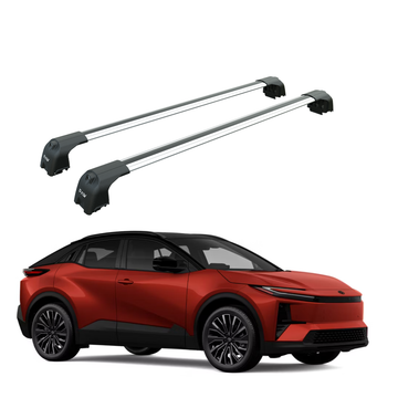For Toyota C-HR (2026- Up) Roof Rack Cross Bars Flush Rail, Silver