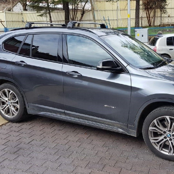Für BMW X3 F25 2010–2018 Dachträgersystem, Aluminium-Querstange, Metallhalterung, bündige Schienen, schwarz