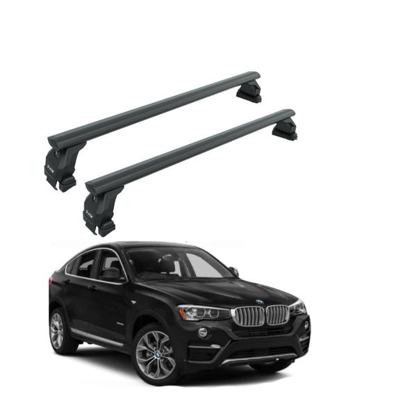 For Bmw X4 2014-2018 Roof Rack Cross Bars Normal Roof Black