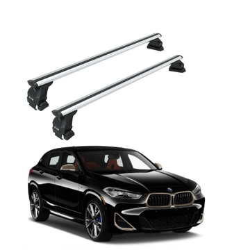 For Bmw X2 (F39) 2018-2023 Roof Back Cross Bars Normal Roof Silver