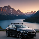 For Bmw X2 (F39) 2018-2023 Roof Back Cross Bars Normal Roof Black-2