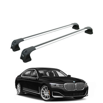 For Bmw 7 (G11) 2016-2022 Roof Rack Cross Bars Fix Point Silver