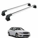 For Mercedes E Sedan W212 (2013-2017) Roof Rack Cross Bars Fix Point Silver-1